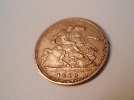 A Queen Victoria half sovereign