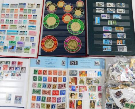 Various GB and world used stamps, a Trusty stamp album containing a quantity of GB and world used collectors stamps, etc. Denmark, Czechoslovakia, etc. various other used stamps, Sierra Leon Anniversary of Independence and other examples, United States o