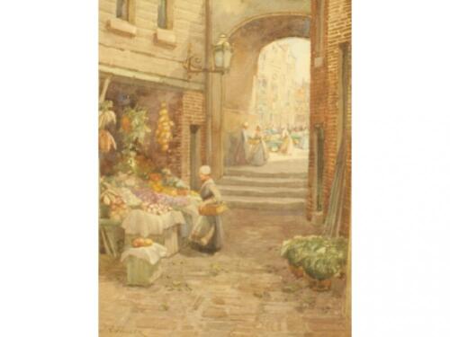 Janus R. Miller (Fl. 1880-1910). Nr. Market Place