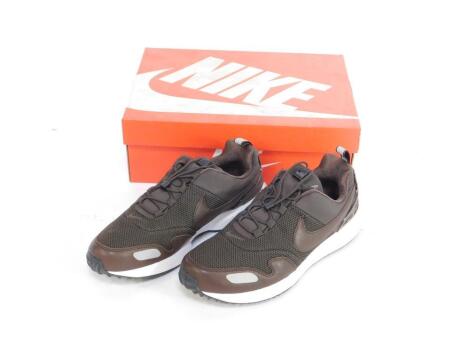 Four pairs of Nike Air Pegasus A/T PRM trainers, baroque brown, UK sizes 8 - 10, boxed.