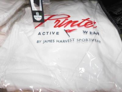 James Harvis Printer Active Wear white t-shirts, size large, multi packs. (qty) - 2