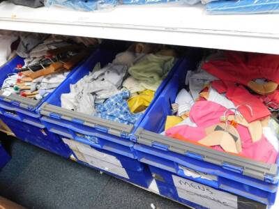 Mixed lady's and child's clothing, including trousers, blouses and knitwear. (qty)