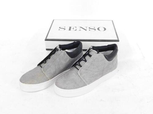 Senso Alex trainers, graphite croc pony/matt calf, various sizes, boxed. (10)