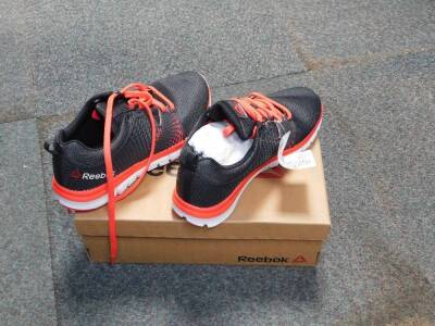 Eight pairs of Reebok lady's running shoes, ZQuick, sizes 3.5 - 5.5, boxed.