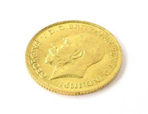 A George V half gold sovereign, dated 1912.