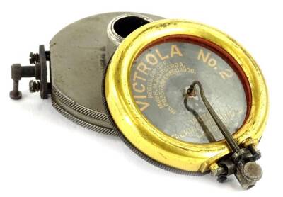 A Victrola number 2 gramophone stylus, another similar in an original box. (AF)