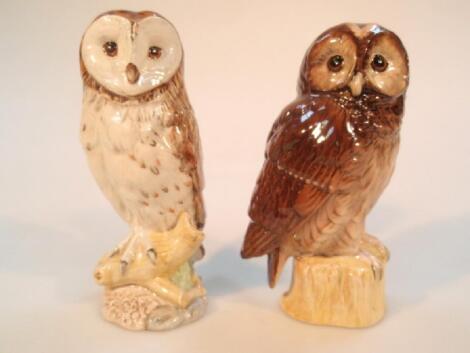 A similar Royal Doulton whisky flask for Whyte & McKay modelled as a tawny owl