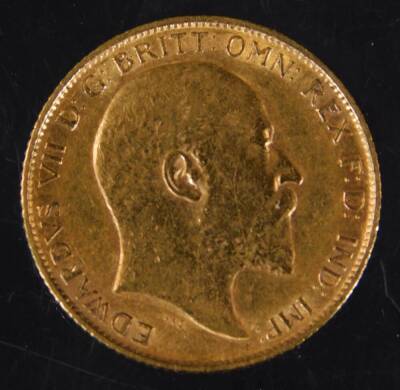 An Edwardian gold half sovereign, 1907. - 2