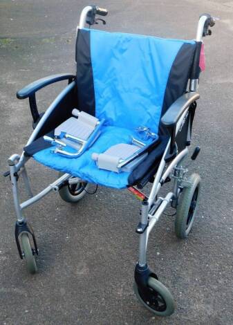 A Excel folding wheelchair, 95cm H.