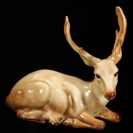 A Beswick stag no. 954, printed and impressed marks beneath, 14cm H.