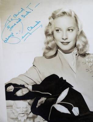 Various autographs, to include a Beatles photographic print with printed signatures, 14cm W, black and white photograph of Jenny Edwards with signature, Bing Crosby press photograph with printed signature, various other Jenny Edwards, Margaret Lockwood, D - 3