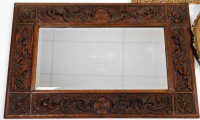 Various mirrors, prints, pictures, etc. French prints, 40cm x 50cm, a rectangular mirror, etc. (a quantity) - 3