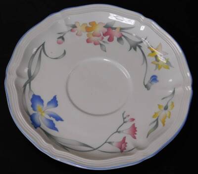 A Villeroy & Boch Riviera pattern part service, comprising soup bowls and plates, 18cm W, printed marks beneath. (a quantity) - 2