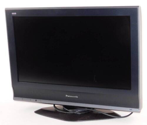 A Panasonic Viera 26 inch colour television, with wire.