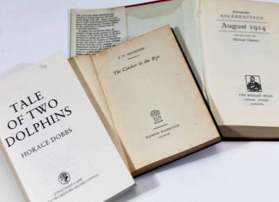 Various books, Greene (Graham) Travels With My Aunt, Bodley Head, hardback with dust wrapper, first edition 1969 and A Burnt Out Case, Crichton (Michael) Jurassic Park, copyright 1991, hardback with dust wrapper, Steinbeck (John) The Grapes of Wrath, Ma - 3