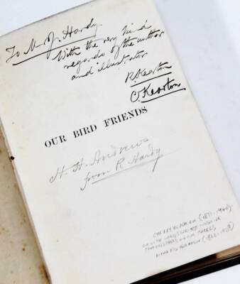 Kearton (R) & Kearton (C). Our Bird Friends, Cassel & Company 1900, in gilt boards and a small quantity of various novels, Chang (Jung) Wild Swans, Scott Fitzgerald (F) This Side of Paradise, George Bernard Shaw, etc. (5) - 5