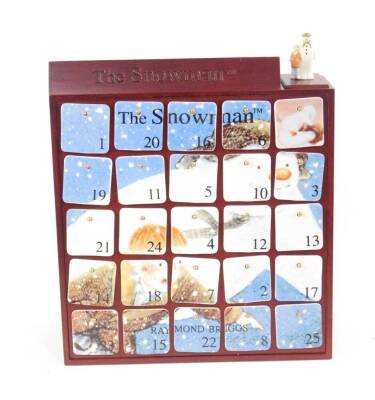 A Coalport characters the Snowman advent calendar, boxed with certificate.