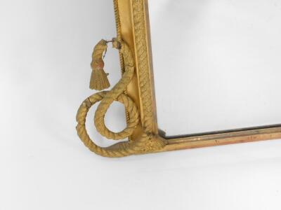 A Victorian and gilt wood overmantel mirror, with rope twist moulding, 146cm H, 129cm W. - 5