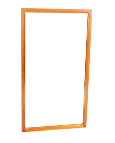 A Danish 1960's teak wall mirror, by Aksel Kjersgeard, Odder, No 166K, 105cm x 59cm.