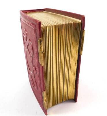 A Victorian red leather album of Carte de Visite, portrait photographs, photos of Venice, etc. - 2