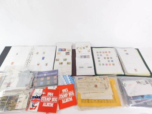 Philately. Denmark, mint and used, in two albums, together with Great Britain and other stamps, first day covers, etc. (qty)