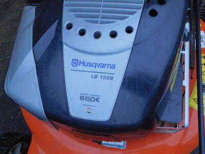 A Husqvarna LB 155S petrol rotary lawnmower, lacking grass collector. - 2