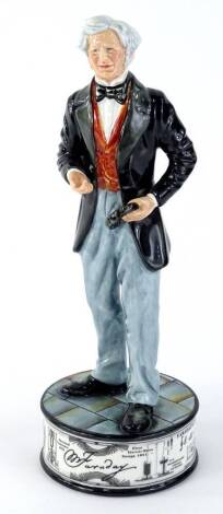 A Royal Doulton prestige porcelain figure, pioneers collection Michael Faraday limited edition No. 186.