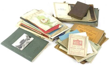 A quantity of ephemera, to include various maps, books, etc., relating to Doncaster.