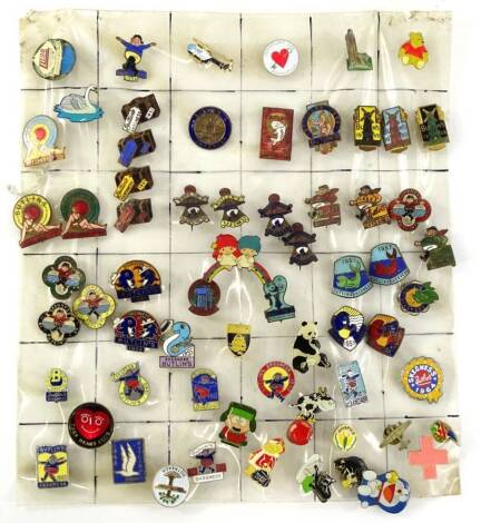 A collection of metal badges, etc., of various dates to include Butlins 1950s etc.