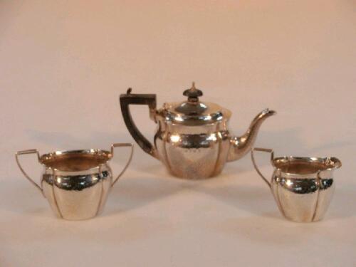 An Edward VII silver bachelor's tea service