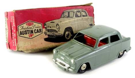 A Mettoy friction driven tin plate Austin car, with box.