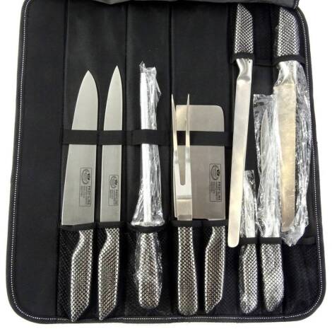 A set of Kaiser Bach chefs knives, in carrying case.