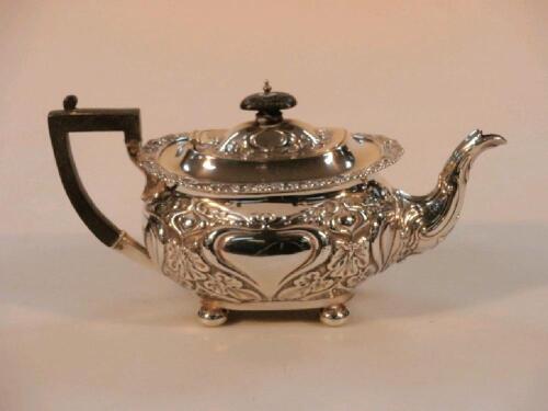 An Edward VII silver teapot