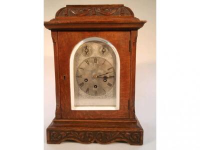 An early 20thC German bracket clock