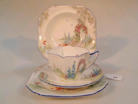 A Shelley bone china Queen Anne shape cup