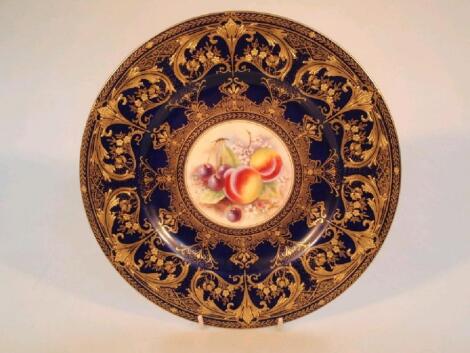 A Royal Worcester cabinet plate