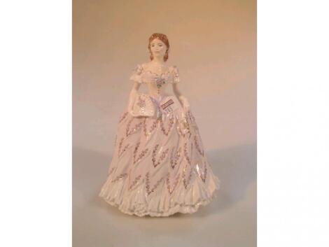 A Royal Worcester figure. 'The Last Waltz'