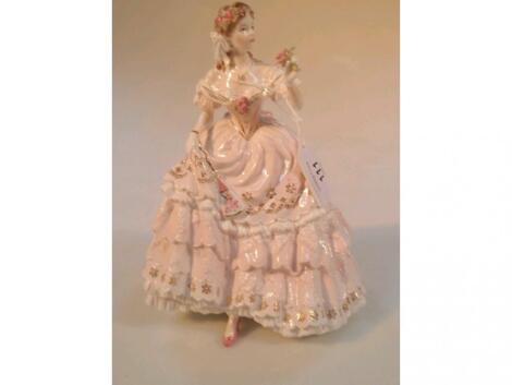 A Royal Worcester figure. 'The Fairest Rose'