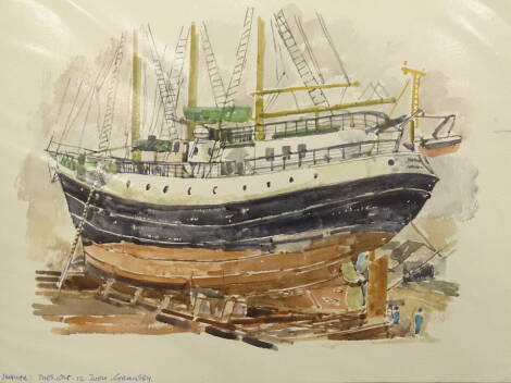 Leslie Keys (?-2005). Studio Works, Grimsby Docks, etc., watercolour, (contents one album).