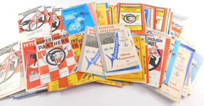 Peterborough Panthers Speedway interest. A collection of Meeting programmes, mainly 1970's. (qty)