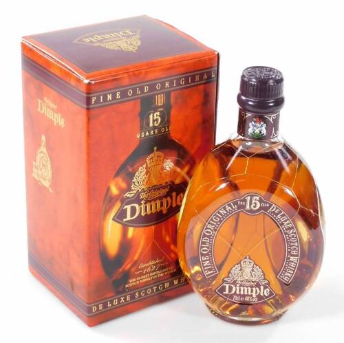 A bottle of Original Dimple Deluxe Scotch whisky, 70cl. (boxed)