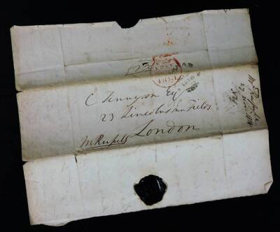 Various historical autographs, letters, etc. to include Charles John Brandling (DA 1856), various sealed letters with wax seals, 18thC and others, early 19thC and others, 1830 and letter, Carlo Pellegrini sketch and annotations, Edward Duke of Kent lette - 8