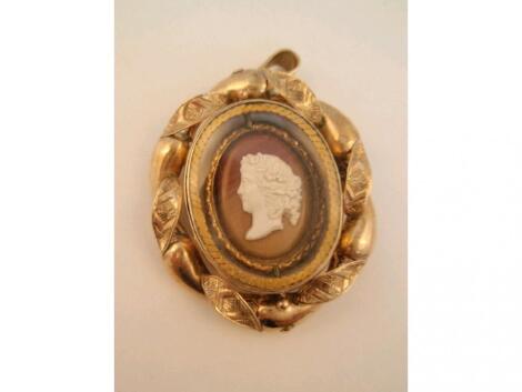 A Victorian memorial pendant