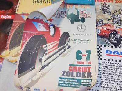 Seven Historic Grand Prix Circuit Zolder race posters. - 2