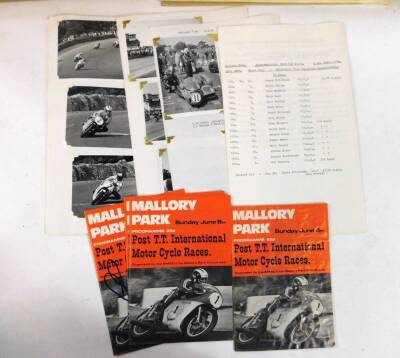 Motorcycle and other two wheel related race meetings press packs, 1970's and 1980's, including British and International Grand Prixs, and Silverstone, etc. (qty) - 3