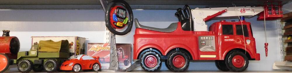 A child s sit on Fire Department 48 Truck Palitoy Airblaster