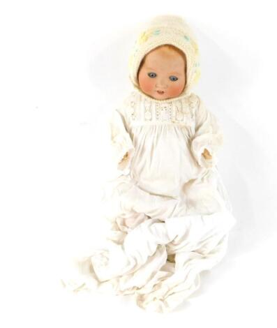 An Armand Marseilles bisque head doll 351/6.K, with clothes, 60cm H.