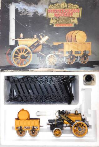 A Hornby 00 gauge model of Stephenson's Rocket, Real Steam Train Set, G100-9140, boxed.