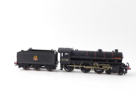 A kit built B1 Class locomotive Ralph Assheton, BR black livery, 4-6-0, 61036.