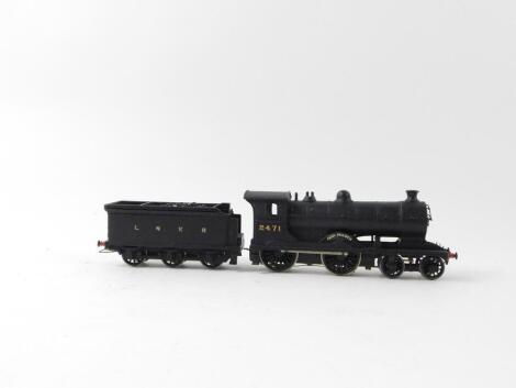 A kit built OO gauge Glen Class locomotive Glen Falloch, LNER black livery, 4-4-0, 2471.